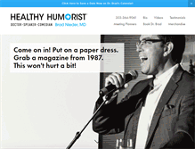 Tablet Screenshot of healthyhumorist.com